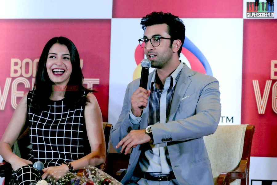 Ranbir and Anushka at Bombay Velvet Game Launch