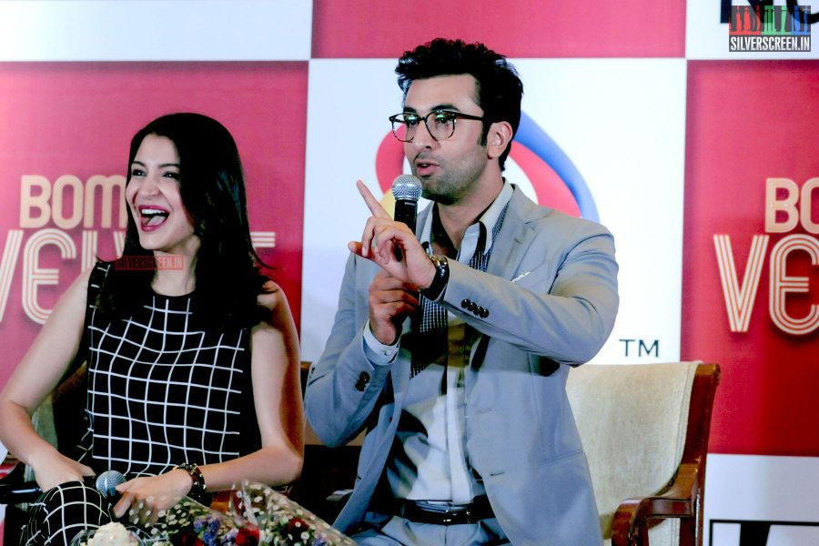 Ranbir and Anushka at Bombay Velvet Game Launch