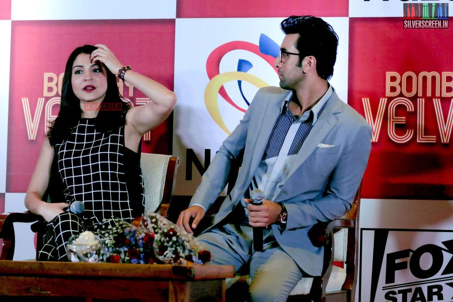 Ranbir and Anushka at Bombay Velvet Game Launch