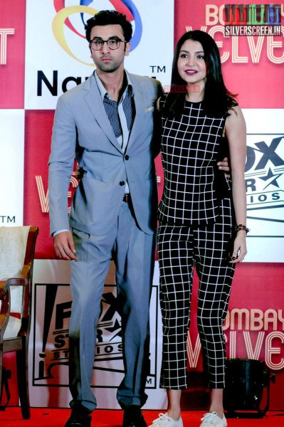 Ranbir and Anushka at Bombay Velvet Game Launch