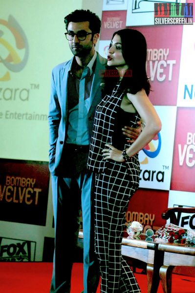 Ranbir and Anushka at Bombay Velvet Game Launch