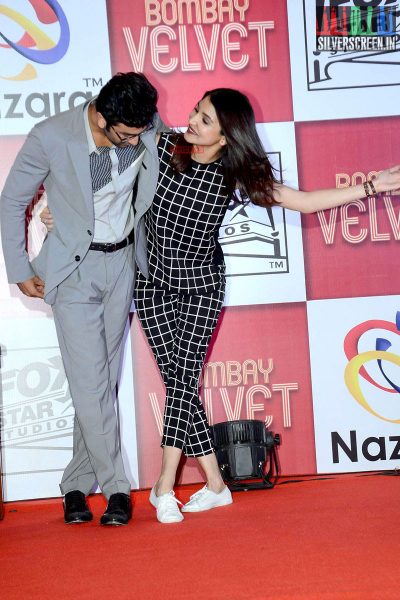 Ranbir and Anushka at Bombay Velvet Game Launch