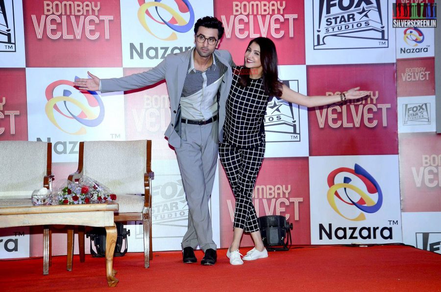 Ranbir and Anushka at Bombay Velvet Game Launch