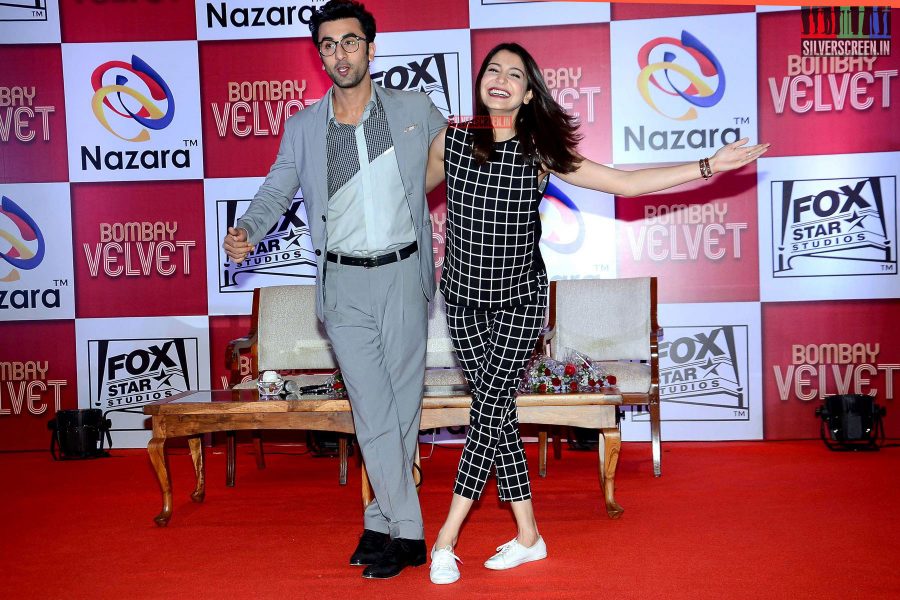 Ranbir and Anushka at Bombay Velvet Game Launch