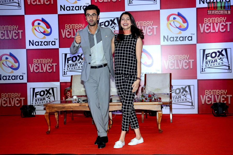 Ranbir and Anushka at Bombay Velvet Game Launch