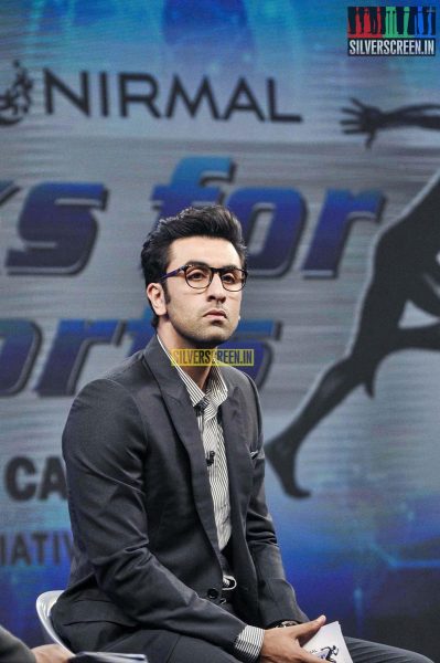 Ranbir Kapoor at NDTV-Nirmal Marks For Sports