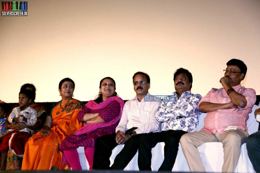 K Bhagyaraj at the Vaaimai Audio Launch Photos