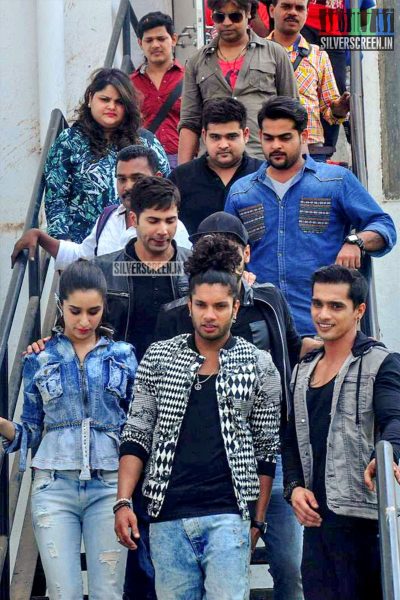 Varun Dhawan and Shraddha Kapoor on the sets of Nach Baliye