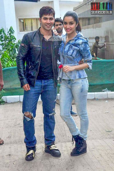 Varun Dhawan and Shraddha Kapoor on the sets of Nach Baliye