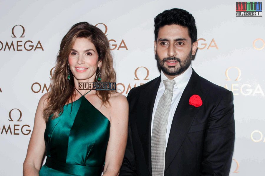 Abhishek & Cindy Crawford Launch Omega Constellation Pluma Collection