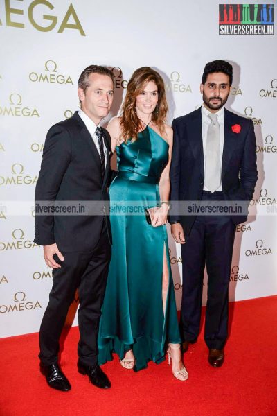 Abhishek & Cindy Crawford Launch Omega Constellation Pluma Collection