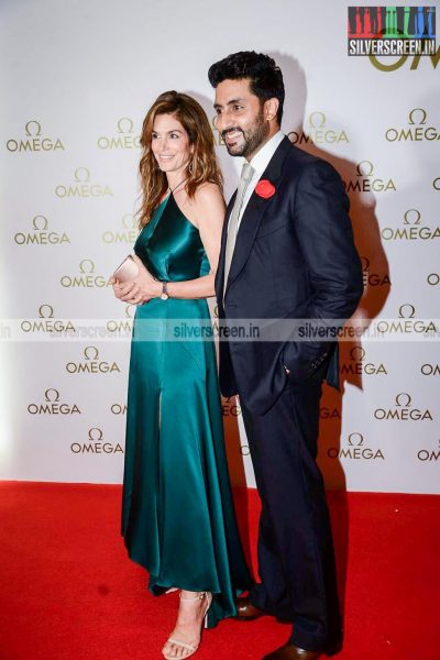 Abhishek & Cindy Crawford Launch Omega Constellation Pluma Collection