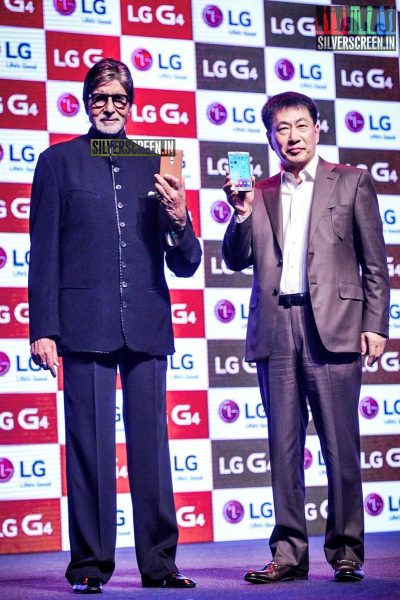 Amitabh Bachchan at the Launch of LG Smart Phone