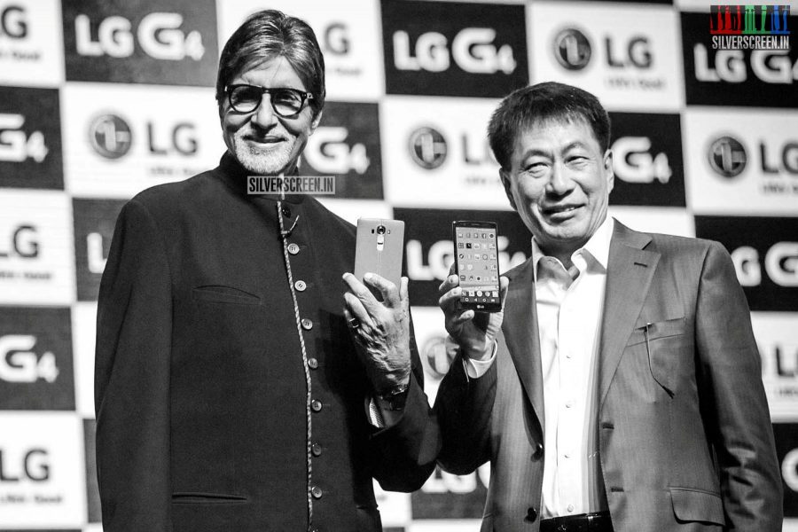 Amitabh Bachchan at the Launch of LG Smart Phone