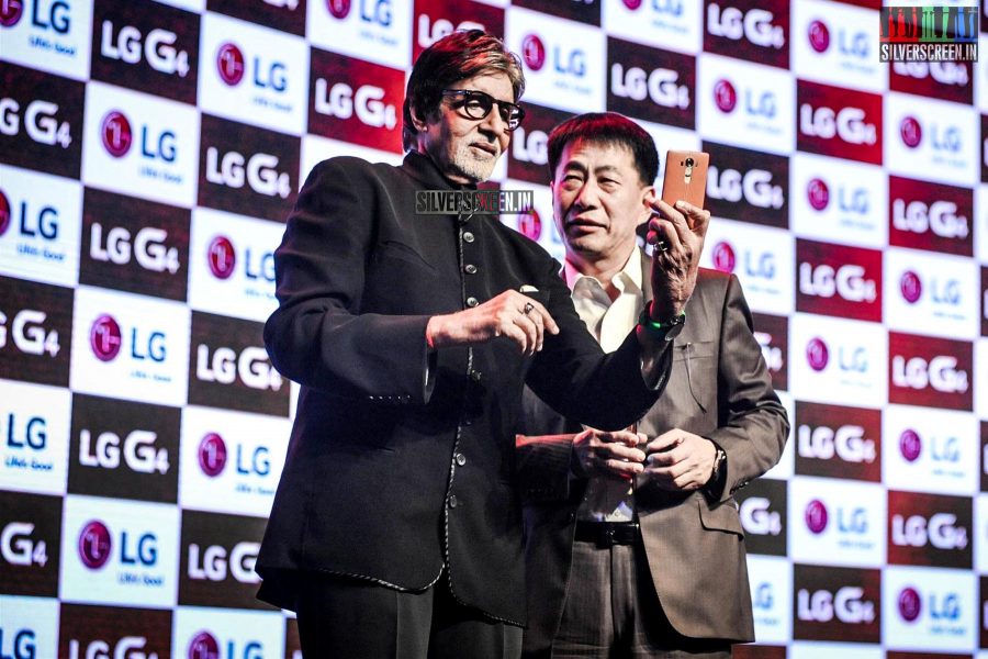 Amitabh Bachchan at the Launch of LG Smart Phone