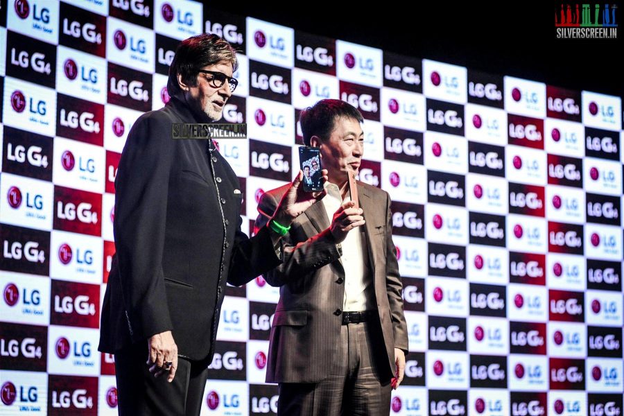 Amitabh Bachchan at the Launch of LG Smart Phone