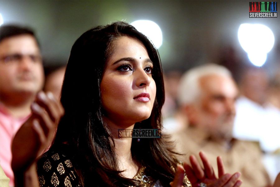 Anushka Shetty at Baahubali Audio Launch Photos