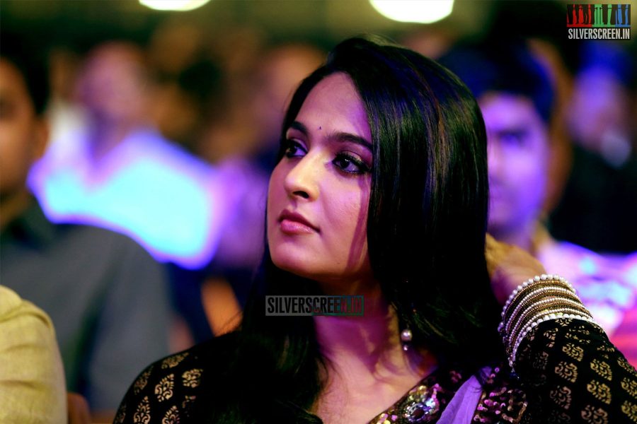 Anushka Shetty at Baahubali Audio Launch Photos