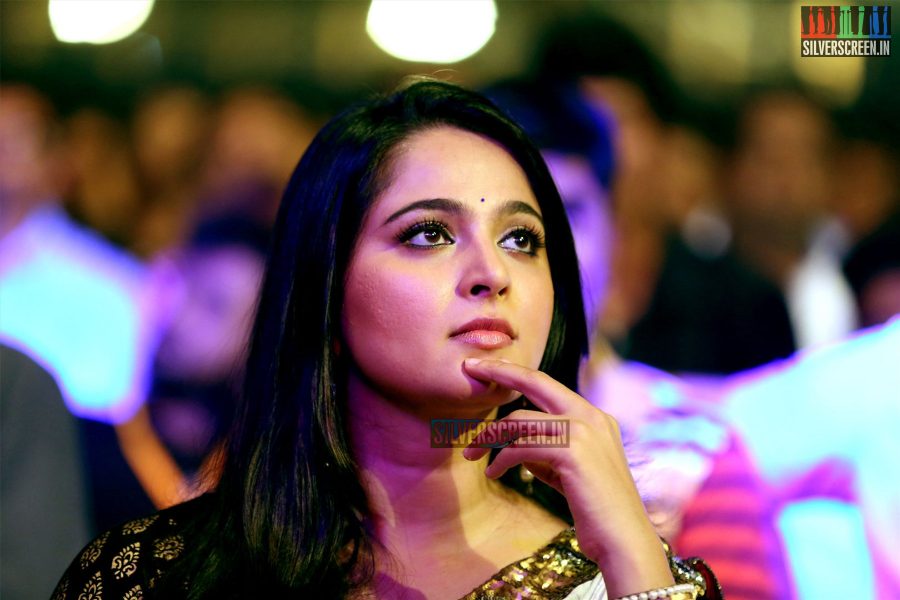 Anushka Shetty at Baahubali Audio Launch Photos