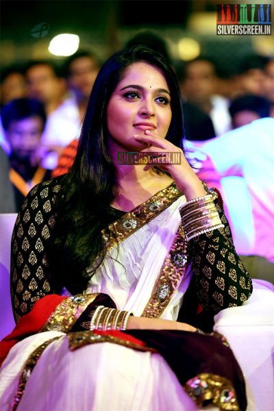 Anushka Shetty at Baahubali Audio Launch Photos