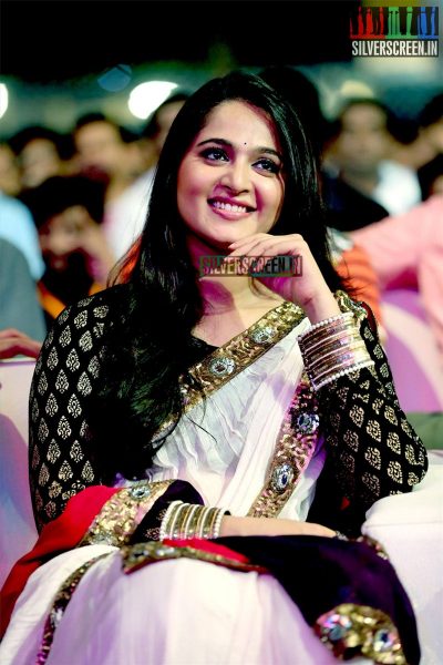 Anushka Shetty at Baahubali Audio Launch Photos