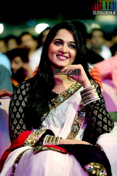 Anushka Shetty at Baahubali Audio Launch Photos