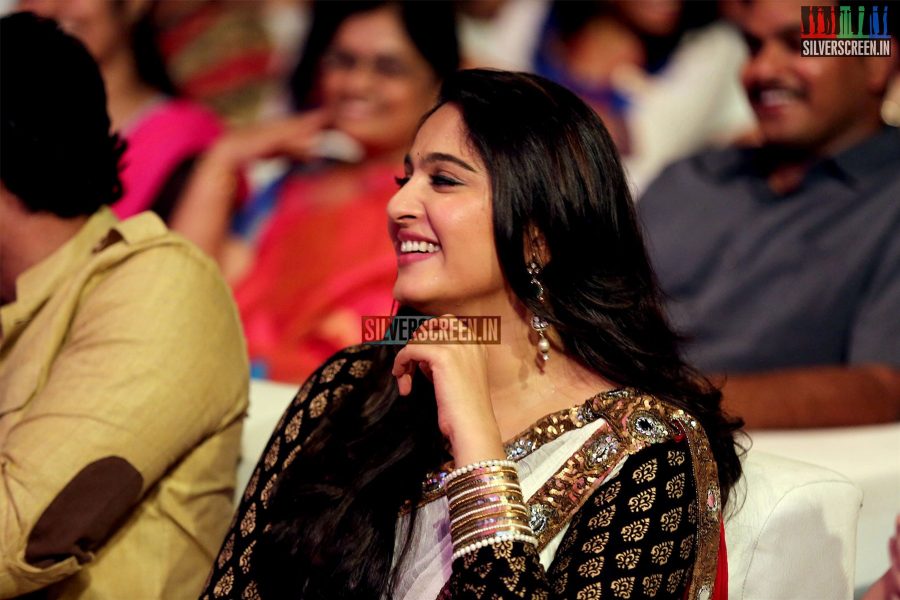 Anushka Shetty at Baahubali Audio Launch Photos