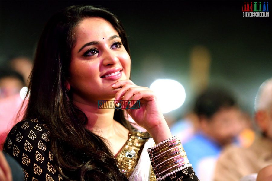 Anushka Shetty at Baahubali Audio Launch Photos