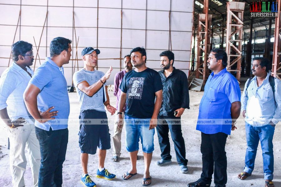 Roger Yuan and Prabhu Soloman in Dhanush Prabhu Solomon Untitled Movie Working Stills