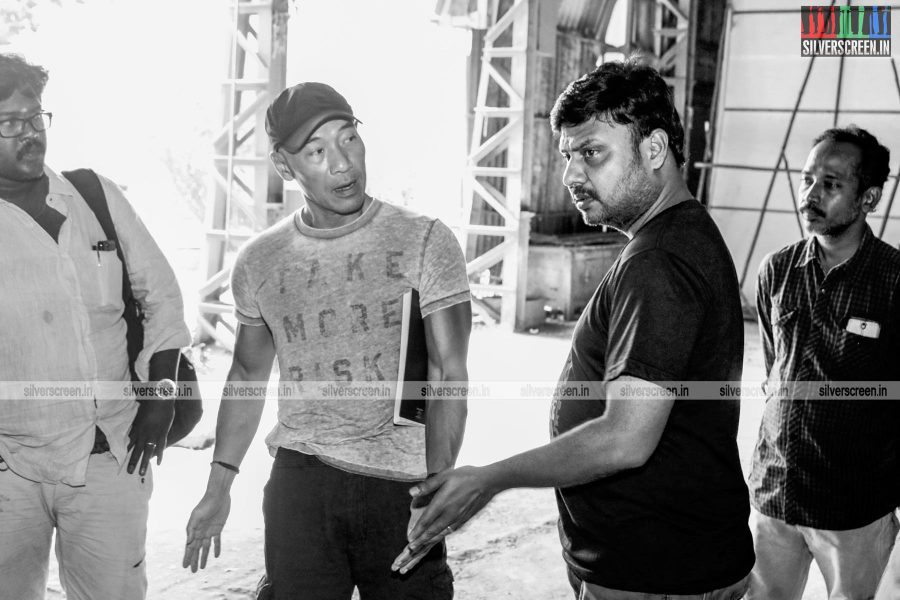 Roger Yuan and Prabhu Soloman in Dhanush Prabhu Solomon Untitled Movie Working Stills