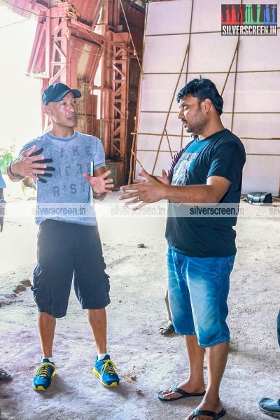 Roger Yuan and Prabhu Soloman in Dhanush Prabhu Solomon Untitled Movie Working Stills