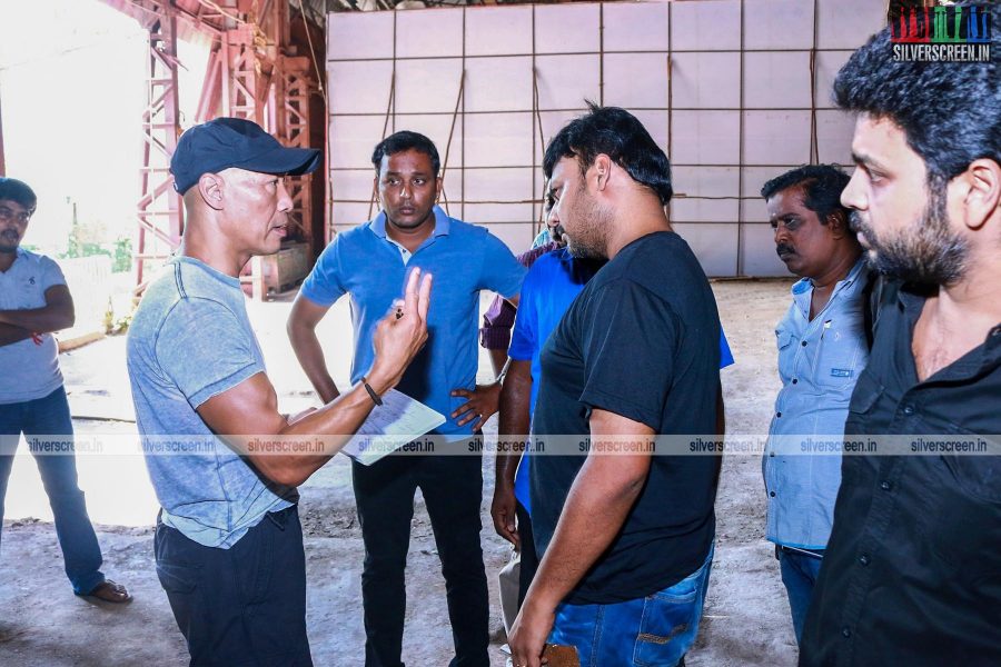 Roger Yuan and Prabhu Soloman in Dhanush Prabhu Solomon Untitled Movie Working Stills