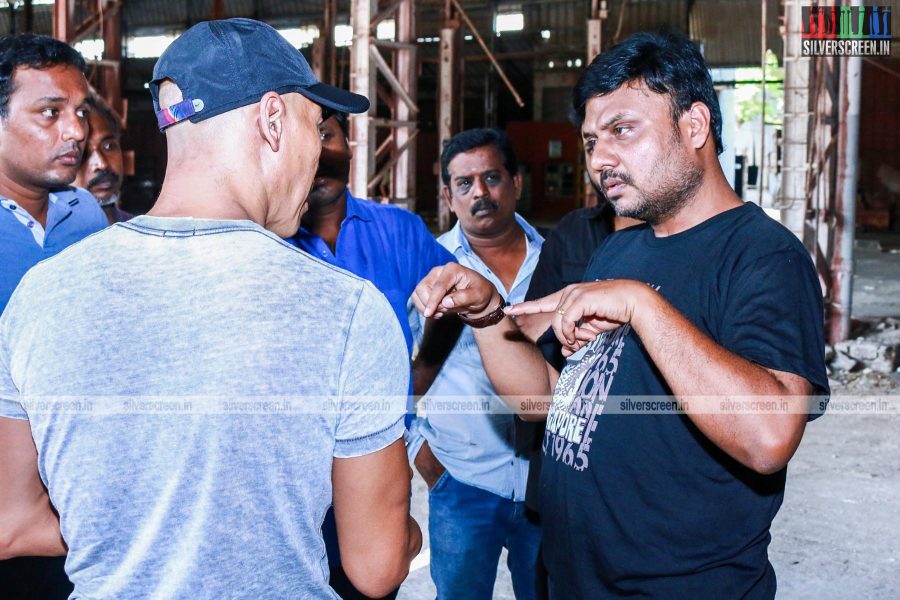 Roger Yuan and Prabhu Soloman in Dhanush Prabhu Solomon Untitled Movie Working Stills