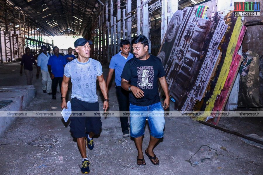 Roger Yuan and Prabhu Soloman in Dhanush Prabhu Solomon Untitled Movie Working Stills