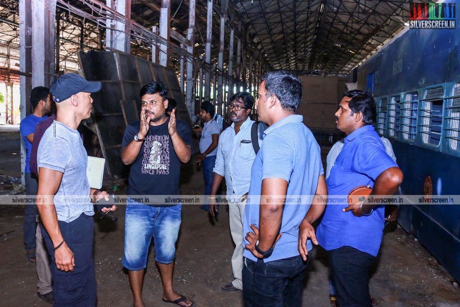 Roger Yuan and Prabhu Soloman in Dhanush Prabhu Solomon Untitled Movie Working Stills