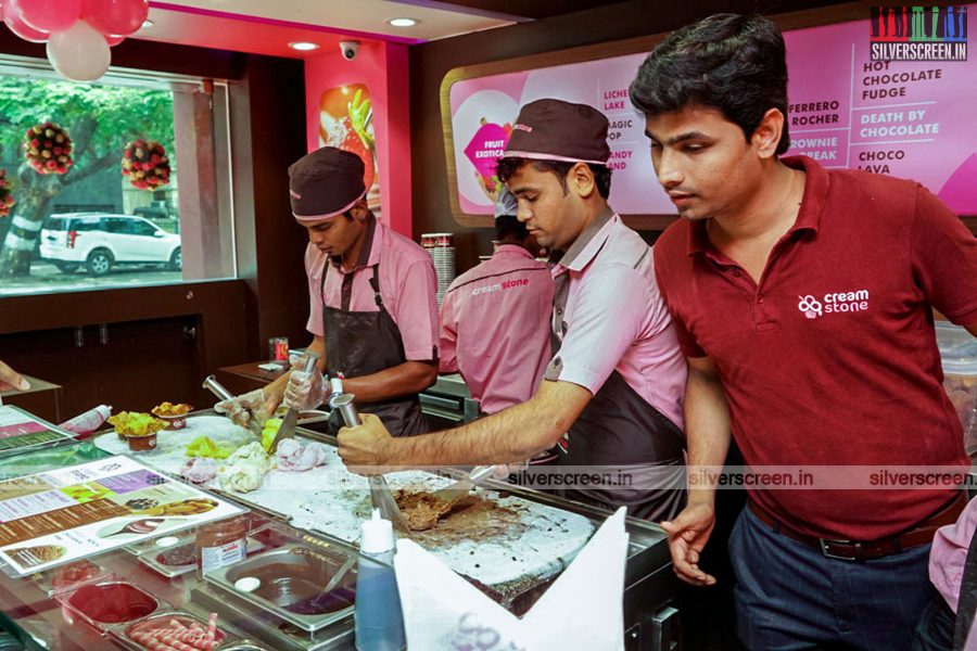 Director Bala at Cold Stone Ice Cream Parlour Launch