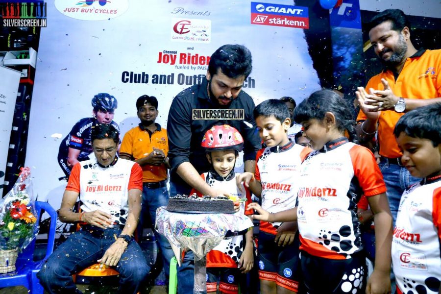 Karthi Sivakumar at Launch of CF Square Cycling Club and Team Jersey