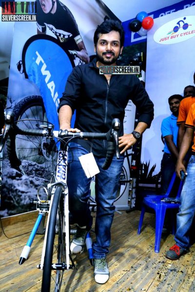 Karthi Sivakumar at Launch of CF Square Cycling Club and Team Jersey