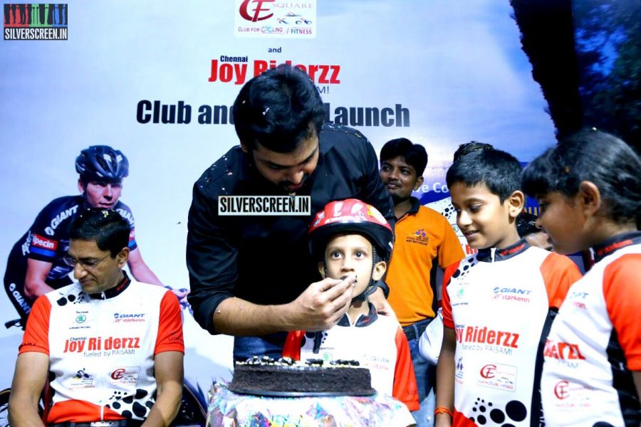 Karthi Sivakumar at Launch of CF Square Cycling Club and Team Jersey