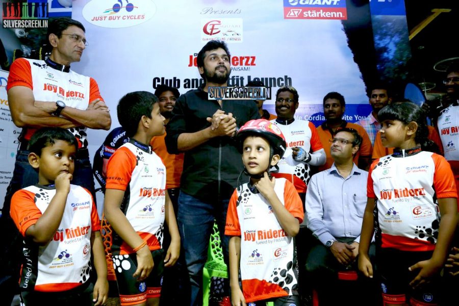 Karthi Sivakumar at Launch of CF Square Cycling Club and Team Jersey