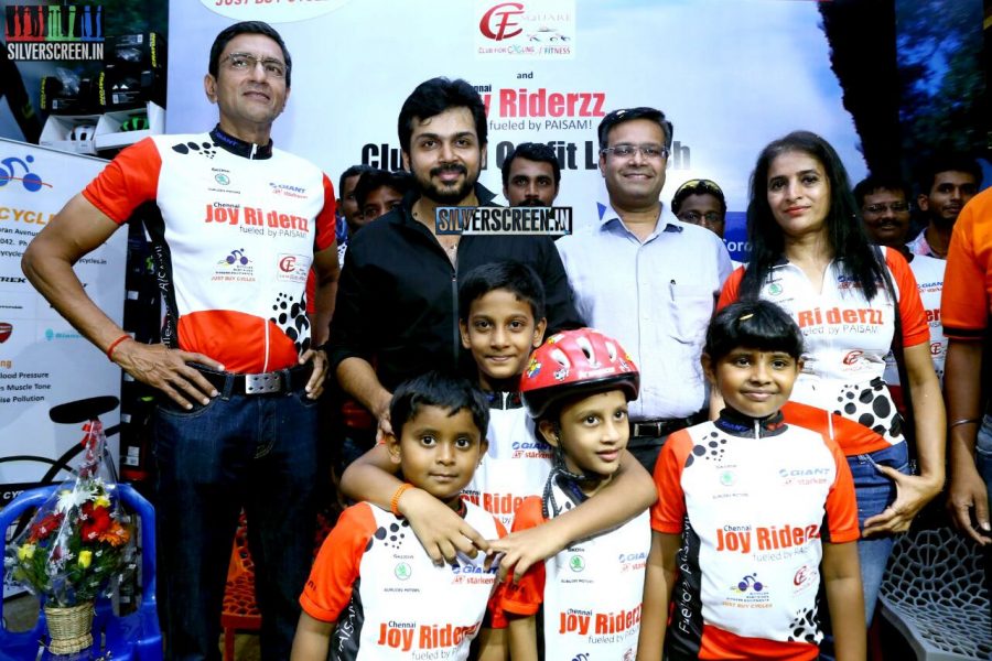 Karthi Sivakumar at Launch of CF Square Cycling Club and Team Jersey