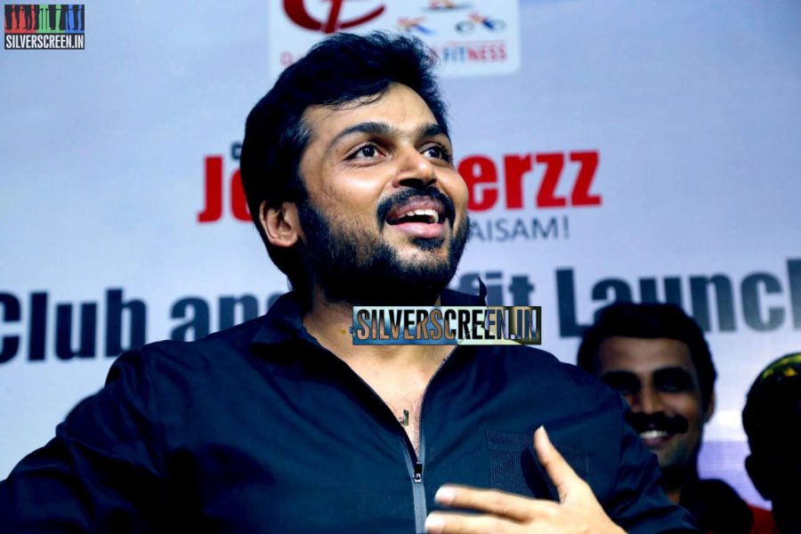 Karthi Sivakumar at Launch of CF Square Cycling Club and Team Jersey