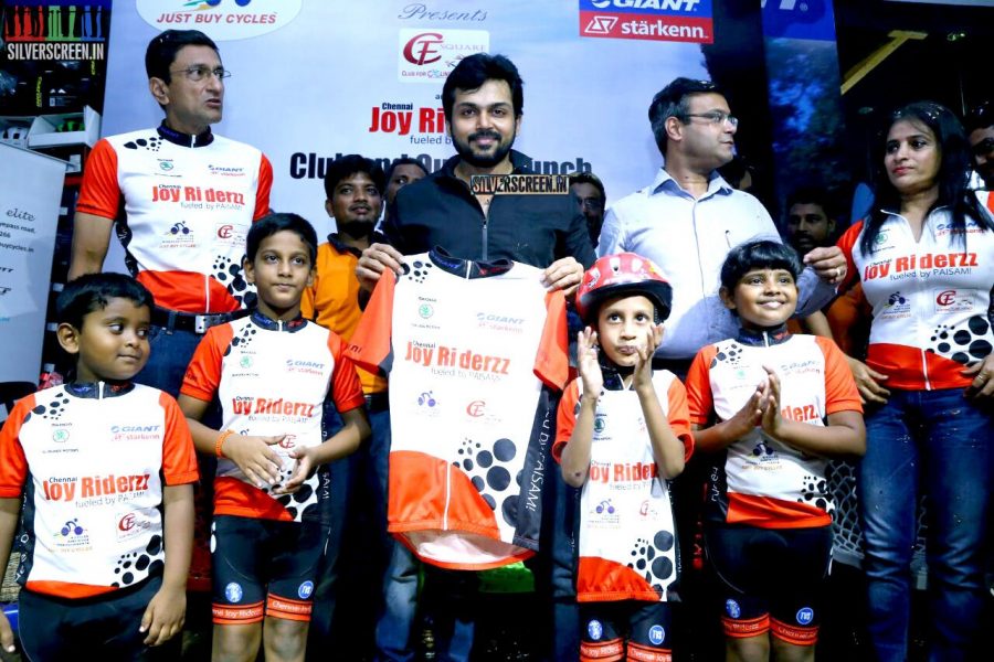 Karthi Sivakumar at Launch of CF Square Cycling Club and Team Jersey