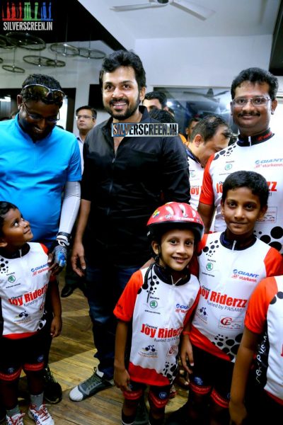 Karthi Sivakumar at Launch of CF Square Cycling Club and Team Jersey