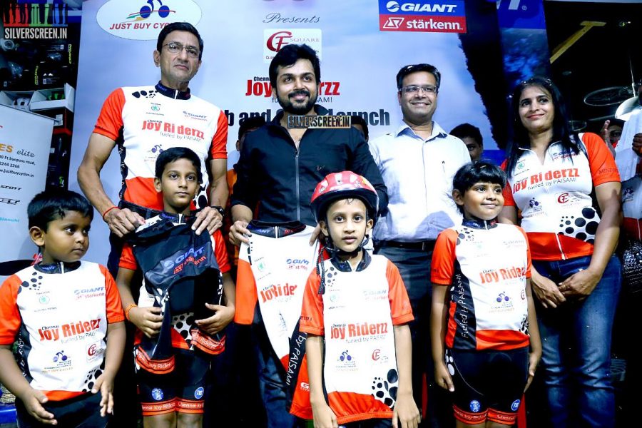 Karthi Sivakumar at Launch of CF Square Cycling Club and Team Jersey