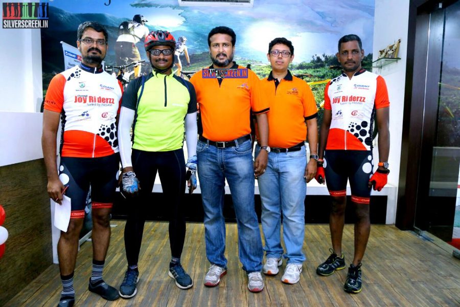 Karthi Sivakumar at Launch of CF Square Cycling Club and Team Jersey