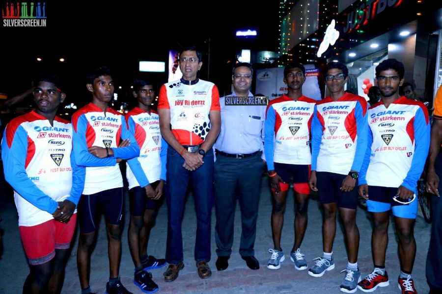 Karthi Sivakumar at Launch of CF Square Cycling Club and Team Jersey