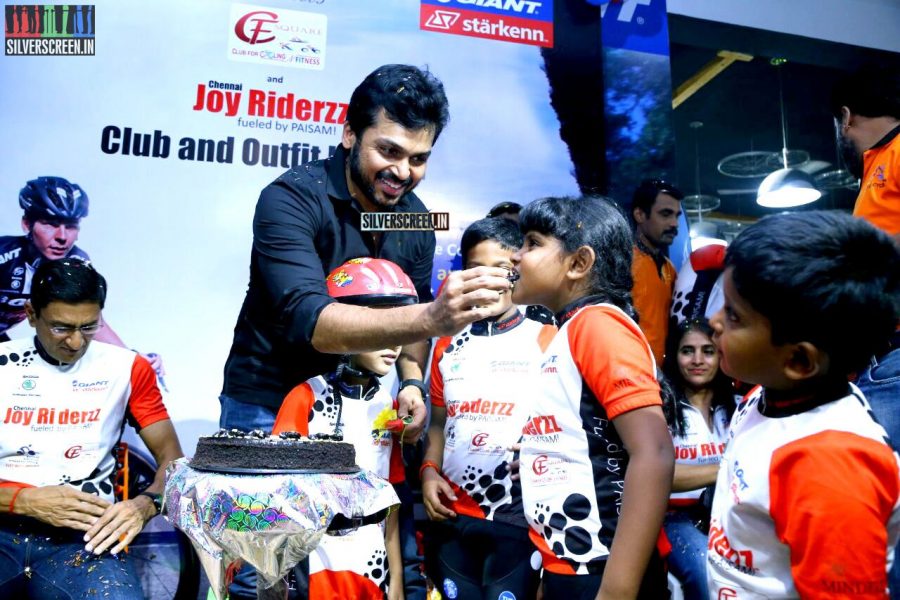 Karthi Sivakumar at Launch of CF Square Cycling Club and Team Jersey