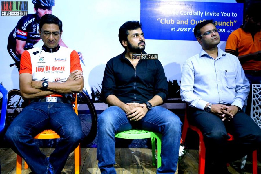 Karthi Sivakumar at Launch of CF Square Cycling Club and Team Jersey