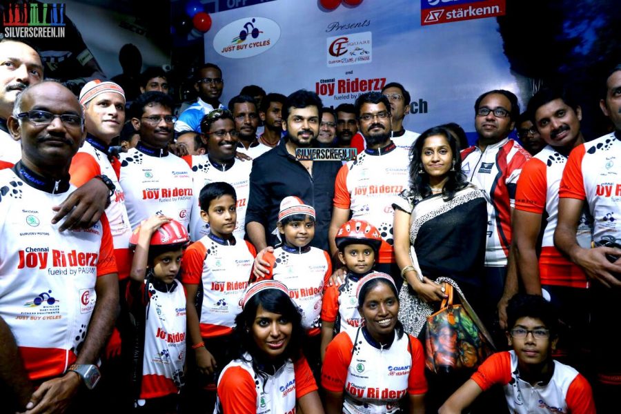 Karthi Sivakumar at Launch of CF Square Cycling Club and Team Jersey